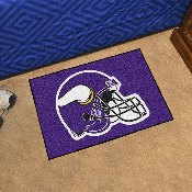 Minnesota Vikings Starter Mat Accent Rug - 19in. x 30in., Helmet Logo - Vikings Helmet Logo, 5764