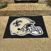 New Orleans Saints All-Star Rug - 34 in. x 42.5 in., Helmet Logo - Saints Helmet Logo, 5767