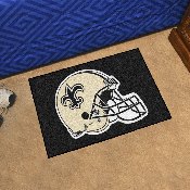 New Orleans Saints Starter Mat Accent Rug - 19in. x 30in., Helmet Logo - Saints Helmet Logo, 5772