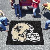 New Orleans Saints Tailgater Rug - 5ft. x 6ft., Helmet Logo - Saints Helmet Logo, 5773