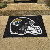 Jacksonville Jaguars All-Star Rug - 34 in. x 42.5 in., Helmet Logo - Jaguars Helmet Logo, 5775
