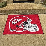 Kansas City Chiefs All-Star Rug - 34 in. x 42.5 in., Helmet Logo - Chiefs Helmet Logo, 5782