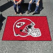 Kansas City Chiefs Ulti-Mat Rug - 5ft. x 8ft., Helmet Logo - Chiefs Helmet Logo, 5788