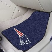New England Patriots Front Carpet Car Mat Set - 2 Pieces - Patriot Head Primary Logo, 5797