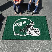 New York Jets Ulti-Mat Rug - 5ft. x 8ft., Helmet Logo - Jets Helmet Logo, 5817