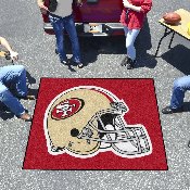 San Francisco 49ers Tailgater Rug - 5ft. x 6ft., Helmet Logo - 49ers Helmet Logo, 5838