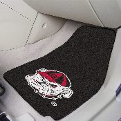 Georgia Bulldogs Front Carpet Car Mat Set - 2 Pieces - Old Bulldog Head Logo - Black, 5875