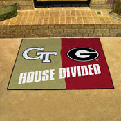 House Divided - Georgia Tech / Georgia House Divided House Divided Rug - 34 in. x 42.5 in., 6001