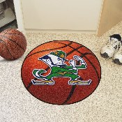 Notre Dame Fighting Irish Basketball Rug - 27in. Diameter, Leprechaun, 6036