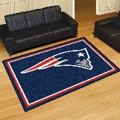 New England Patriots 5ft. x 8 ft. Plush Area Rug - Patriot Head Primary Logo, 6267