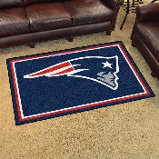 New England Patriots 4ft. x 6ft. Plush Area Rug - Patriot Head Primary Logo, 6268