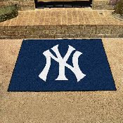 New York Yankees All-Star Rug - 34 in. x 42.5 in. - NY Cap Logo, 6338