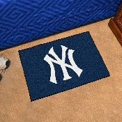 New York Yankees Starter Mat Accent Rug - 19in. x 30in. - NY Cap Logo - Navy, 6342