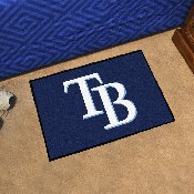 Tampa Bay Rays Starter Mat Accent Rug - 19in. x 30in. - TB Cap Logo, 6351