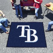 Tampa Bay Rays Tailgater Rug - 5ft. x 6ft. - TB Cap Logo, 6352
