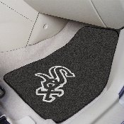 Chicago White Sox Front Carpet Car Mat Set - 2 Pieces - Sox Primary Cap Logo, 6366
