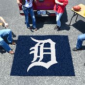 Detroit Tigers Tailgater Rug - 5ft. x 6ft. - D Primary Cap Logo, 6384