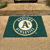 Oakland Athletics All-Star Rug - 34 in. x 42.5 in. - Circular Athletics Primary Logo, 6407