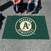 Oakland Athletics Ulti-Mat Rug - 5ft. x 8ft. - Circular Athletics Primary Logo, 6413