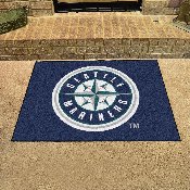 Seattle Mariners All-Star Rug - 34 in. x 42.5 in. - Circular Mariners Primary Logo, 6414
