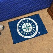 Seattle Mariners Starter Mat Accent Rug - 19in. x 30in. - Circular Mariners Primary Logo, 6418