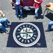 Seattle Mariners Tailgater Rug - 5ft. x 6ft. - Circular Mariners Primary Logo, 6419