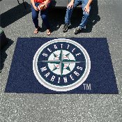 Seattle Mariners Ulti-Mat Rug - 5ft. x 8ft. - Circular Mariners Primary Logo, 6420