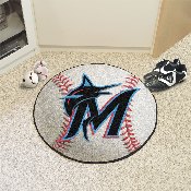 MLB - Miami Marlins Baseball Mat 27" diameter, 6436