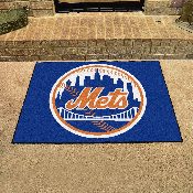 New York Mets All-Star Rug - 34 in. x 42.5 in. - Circular Mets Primary Logo, 6442