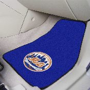 New York Mets Front Carpet Car Mat Set - 2 Pieces - Circular Mets Primary Logo, 6444