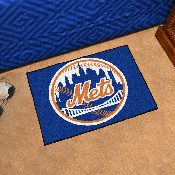 New York Mets Starter Mat Accent Rug - 19in. x 30in. - Circular Mets Primary Logo, 6446