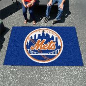 New York Mets Ulti-Mat Rug - 5ft. x 8ft. - Circular Mets Primary Logo, 6448