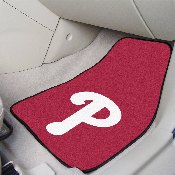MLB - Philadelphia Phillies 2-piece Carpeted Car Mats 17"x27", 6452