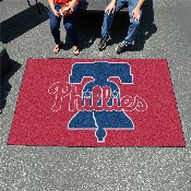 Philadelphia Phillies Ulti-Mat Rug - 5ft. x 8ft. - P Cap Logo & Wordmark, 6455