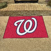 Washington Nationals All-Star Rug - 34 in. x 42.5 in. - W Cap Logo, 6456