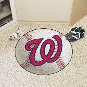 Washington Nationals Baseball Rug - 27in. Diameter - Circular Nationals Primary Logo, 6457