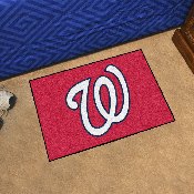 Washington Nationals Starter Mat Accent Rug - 19in. x 30in. - W Cap Logo, 6460