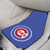Chicago Cubs Front Carpet Car Mat Set - 2 Pieces - Circular Cubs Primary Logo, 6466