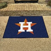Houston Astros All-Star Rug - 34 in. x 42.5 in. - Circular Star H with Wordmark Primary Logo, 6479