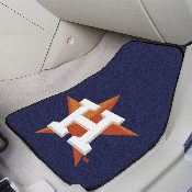 Houston Astros Front Carpet Car Mat Set - 2 Pieces - Star H Cap Logo, 6482
