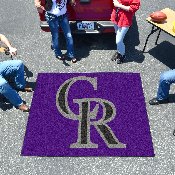 Colorado Rockies Tailgater Rug - 5ft. x 6ft. - CR Primary Cap Logo, 6521
