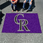 Colorado Rockies Ulti-Mat Rug - 5ft. x 8ft. - CR Primary Cap Logo, 6522