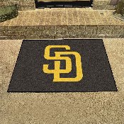 San Diego Padres All-Star Rug - 34 in. x 42.5 in. - SD Primary Cap Logo, 6530
