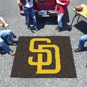 San Diego Padres Tailgater Rug - 5ft. x 6ft. - SD Primary Cap Logo, 6536