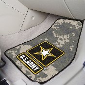U.S. Army Front Carpet Car Mat Set - 2 Pieces, Camo, 6555
