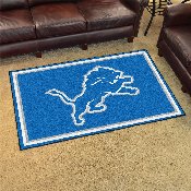 Detroit Lions 4ft. x 6ft. Plush Area Rug - Lion Primary Logo, 6575