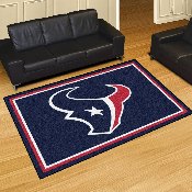 Houston Texans 5ft. x 8 ft. Plush Area Rug - Bull Head Primary Logo, 6578