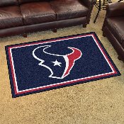 Houston Texans 4ft. x 6ft. Plush Area Rug - Bull Head Primary Logo, 6580