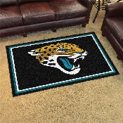 Jacksonville Jaguars 4ft. x 6ft. Plush Area Rug - Jaguar Head Primary Logo, 6583