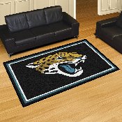 Jacksonville Jaguars 5ft. x 8 ft. Plush Area Rug - Jaguar Head Primary Logo, 6584